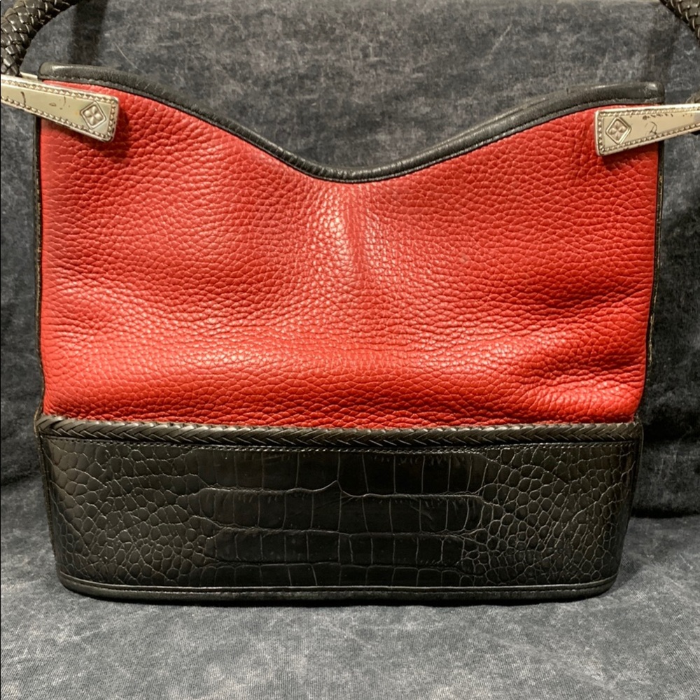 Brighton vintage Red and Black Leather Women's Bag